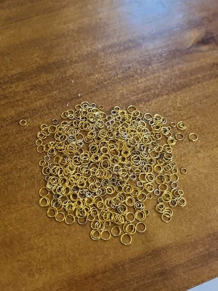 Jump Rings Golden Big Small And Oxidize Smal