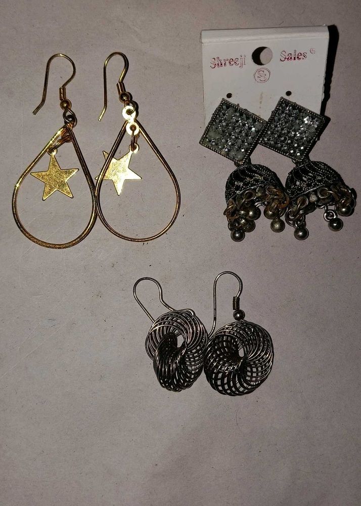 3 pairs of beautiful earring