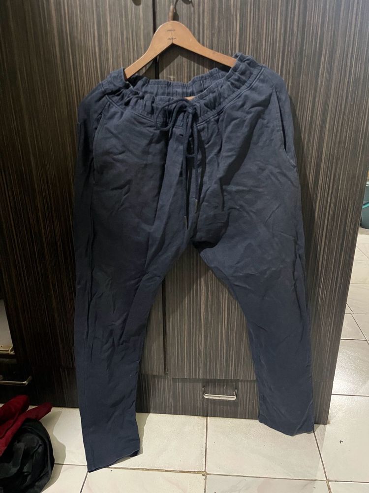 Navy Blue Casual Pants