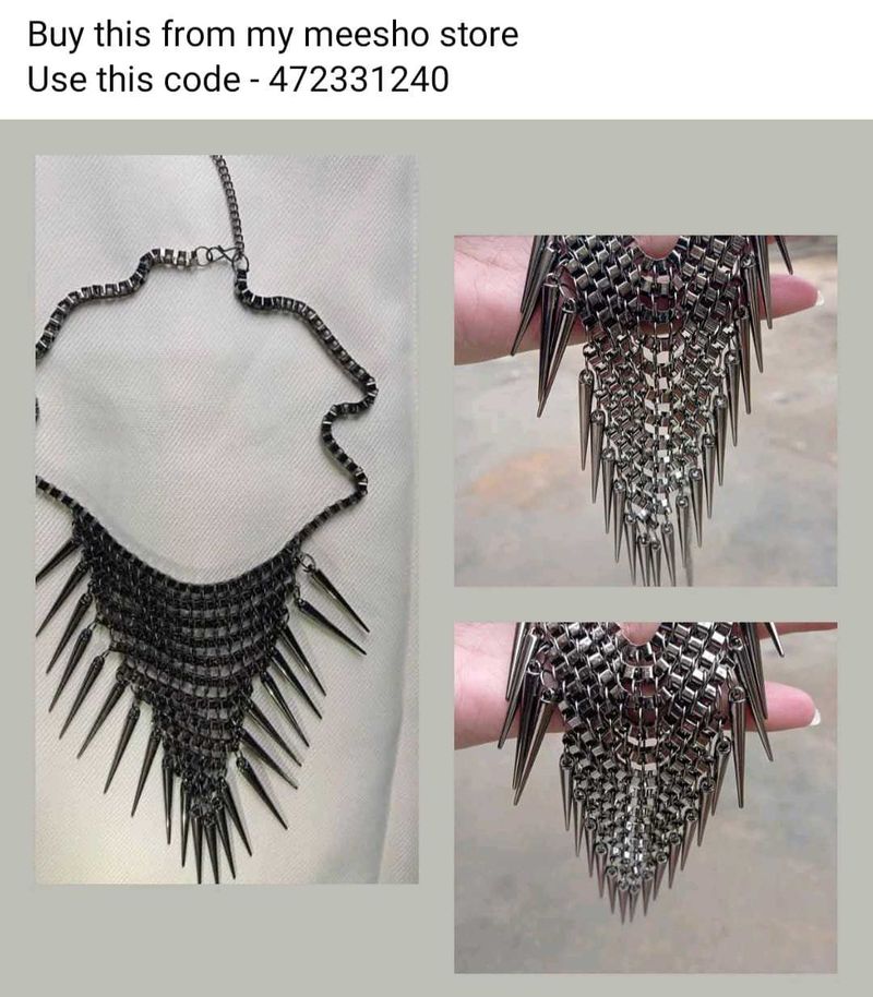 Metal Party Wear Necklace
