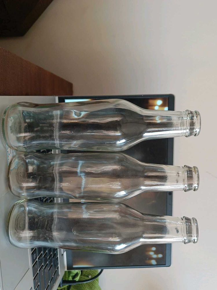 Vintage Glass Bottles (Set of 3)
