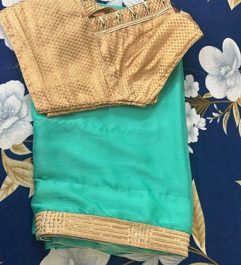 Saree With Designer Blouse