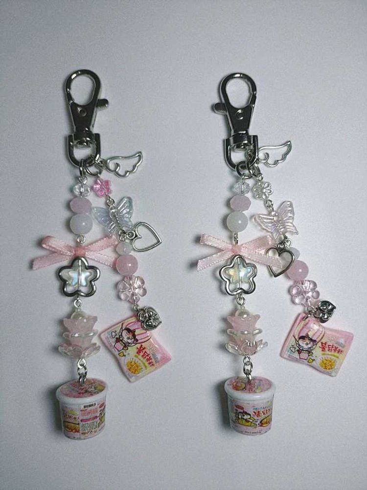 Cute Ramen Charm Keychain