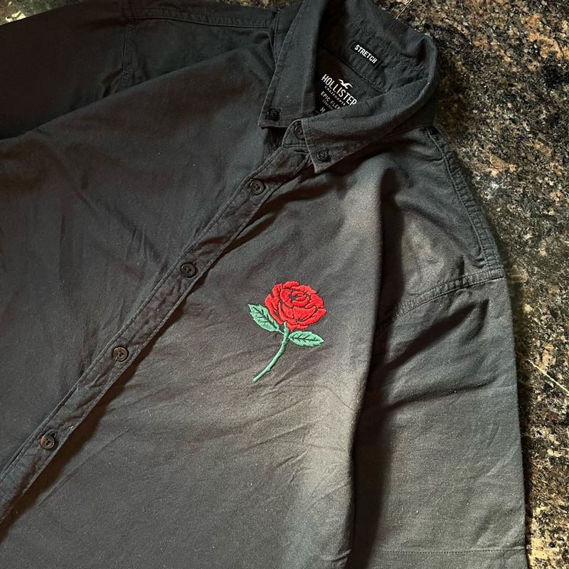 Embroidery Rose Hilfiger Shirt