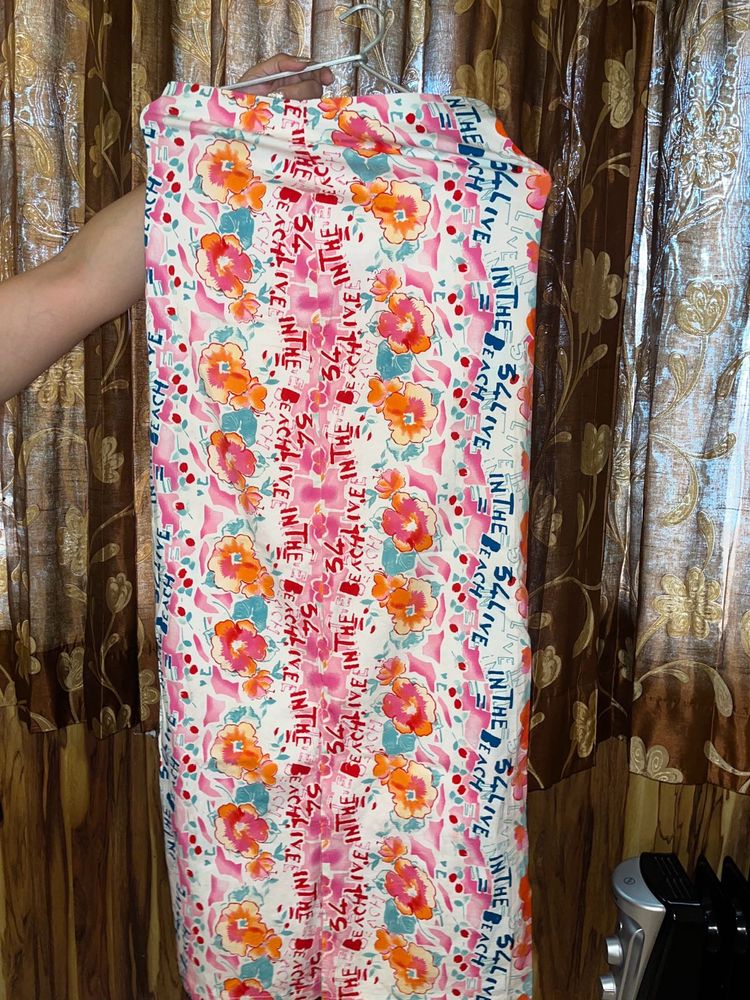 Floral Print Long Skirt