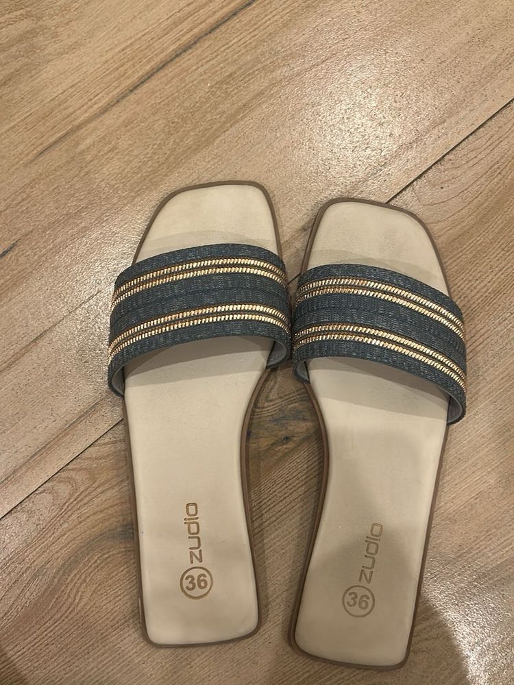 Zudio Denim Sliders