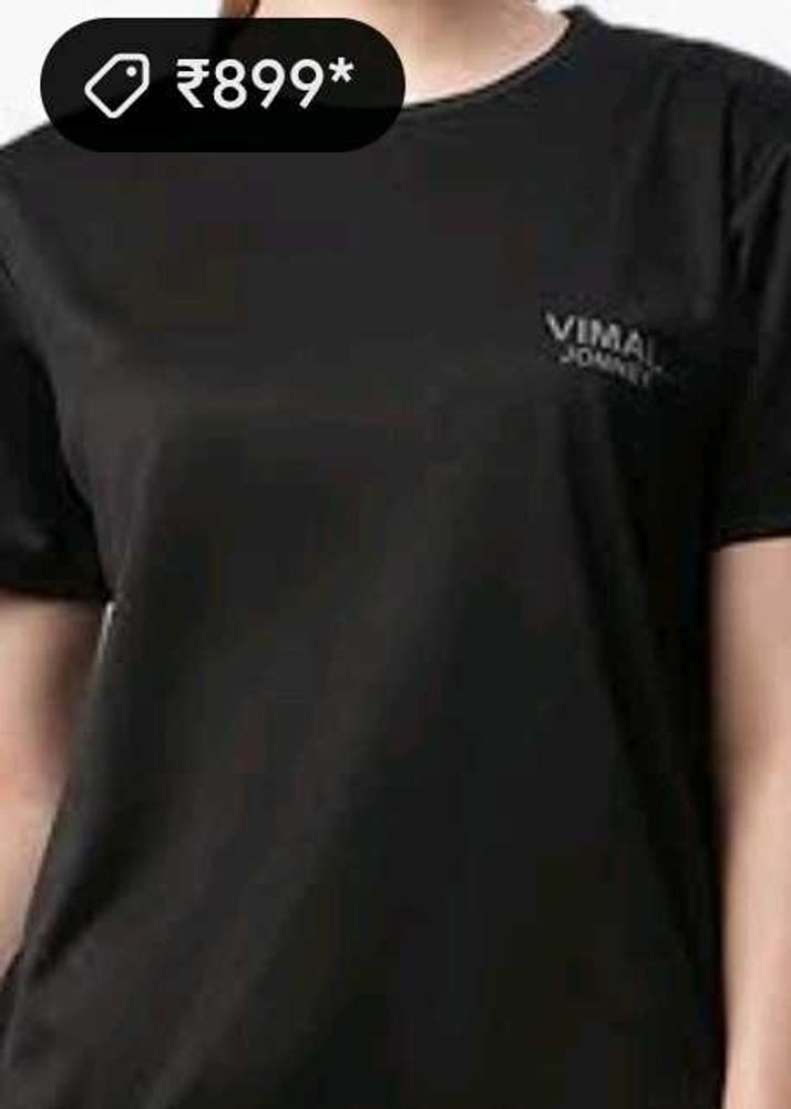VIMAL JONNEY Black T-Shirt
