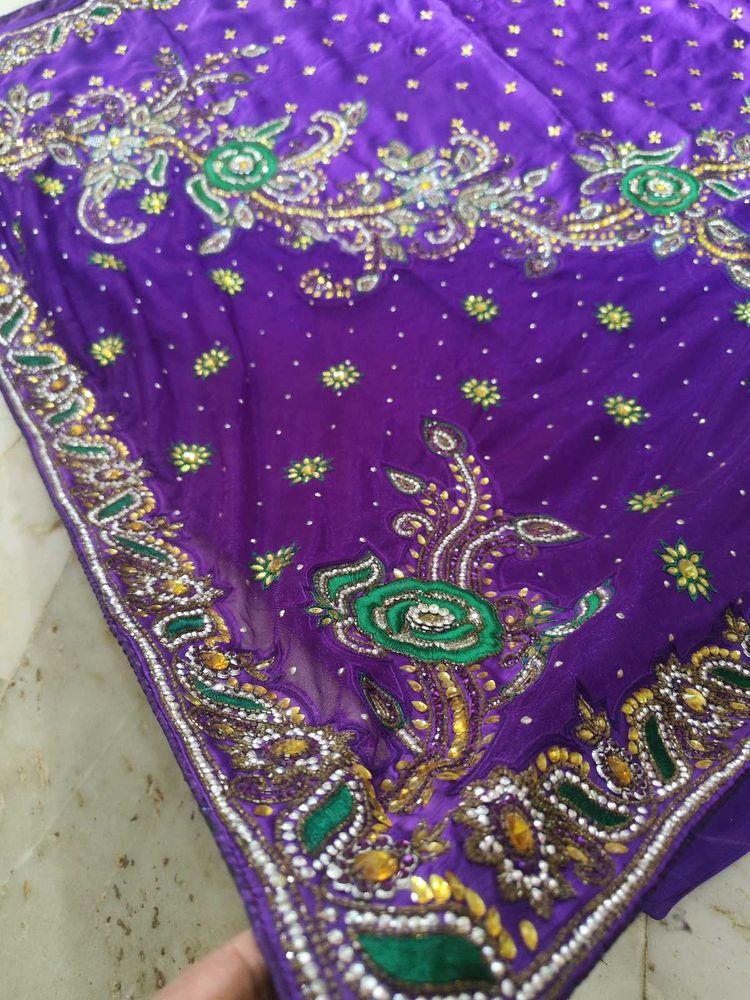 Dimond Work Saree