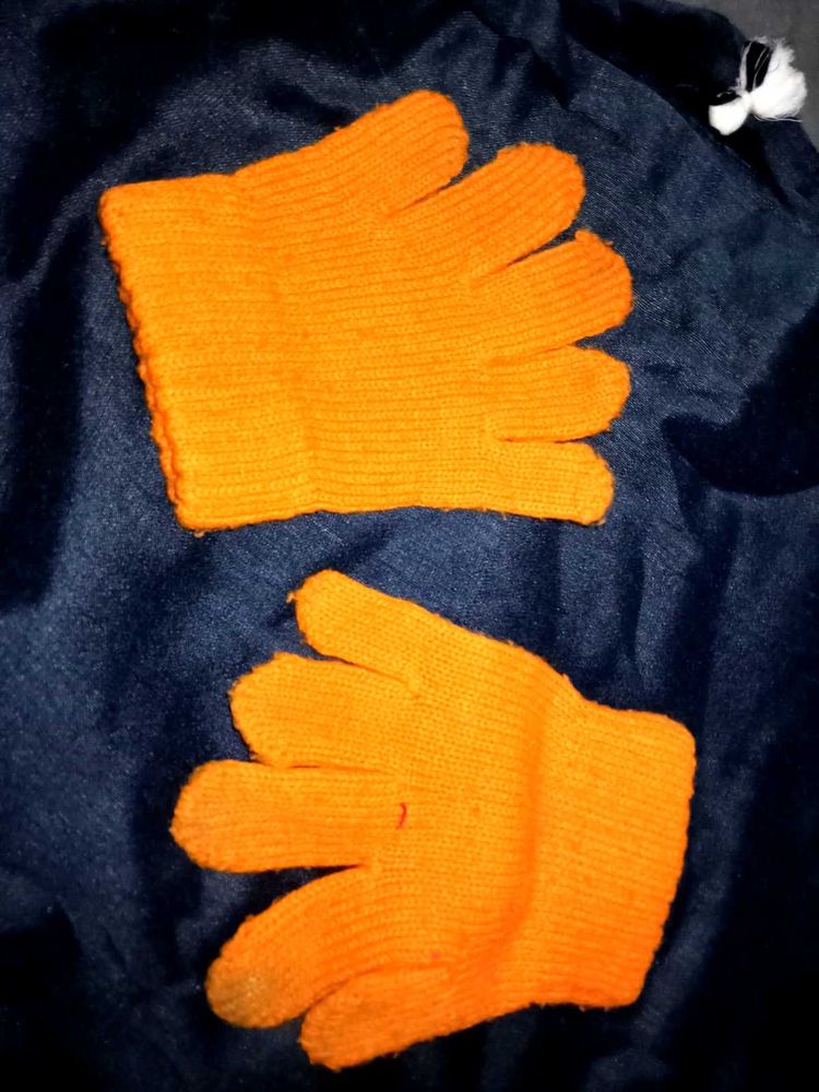 Orange Gloves