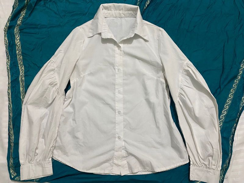 White Collared Shirt