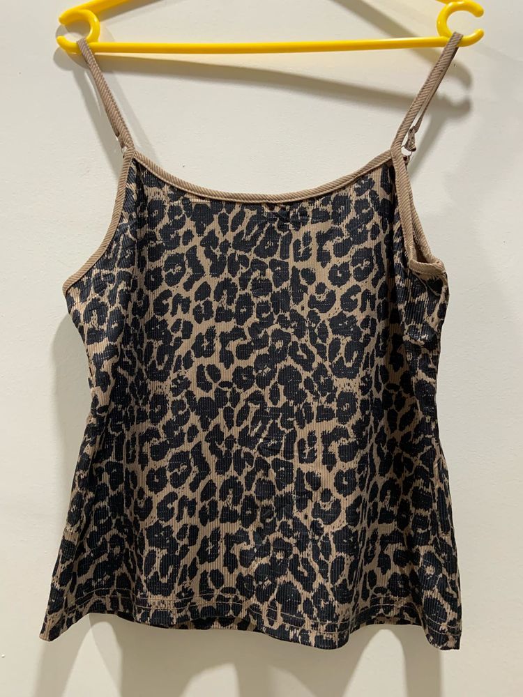 Leopard Print Cami Top