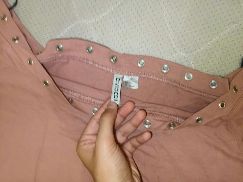 H&amp;M Pink Off Shoulder dress
