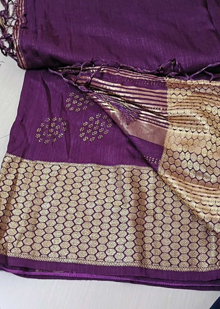 Purple Partywear Saree