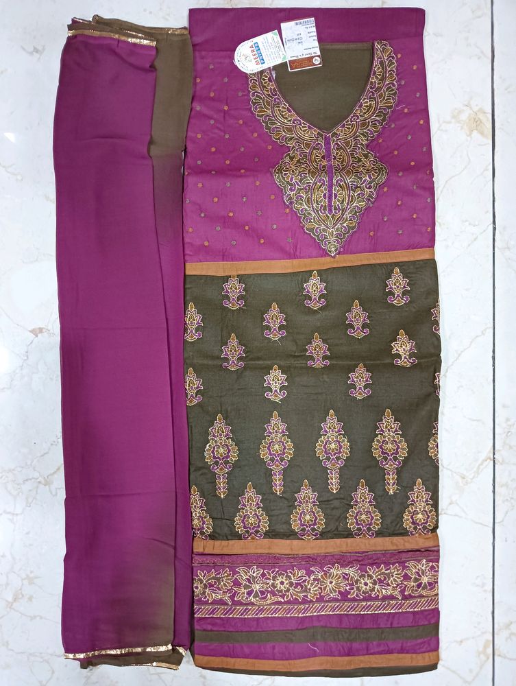 Beautiful Colour Combination Dress Material