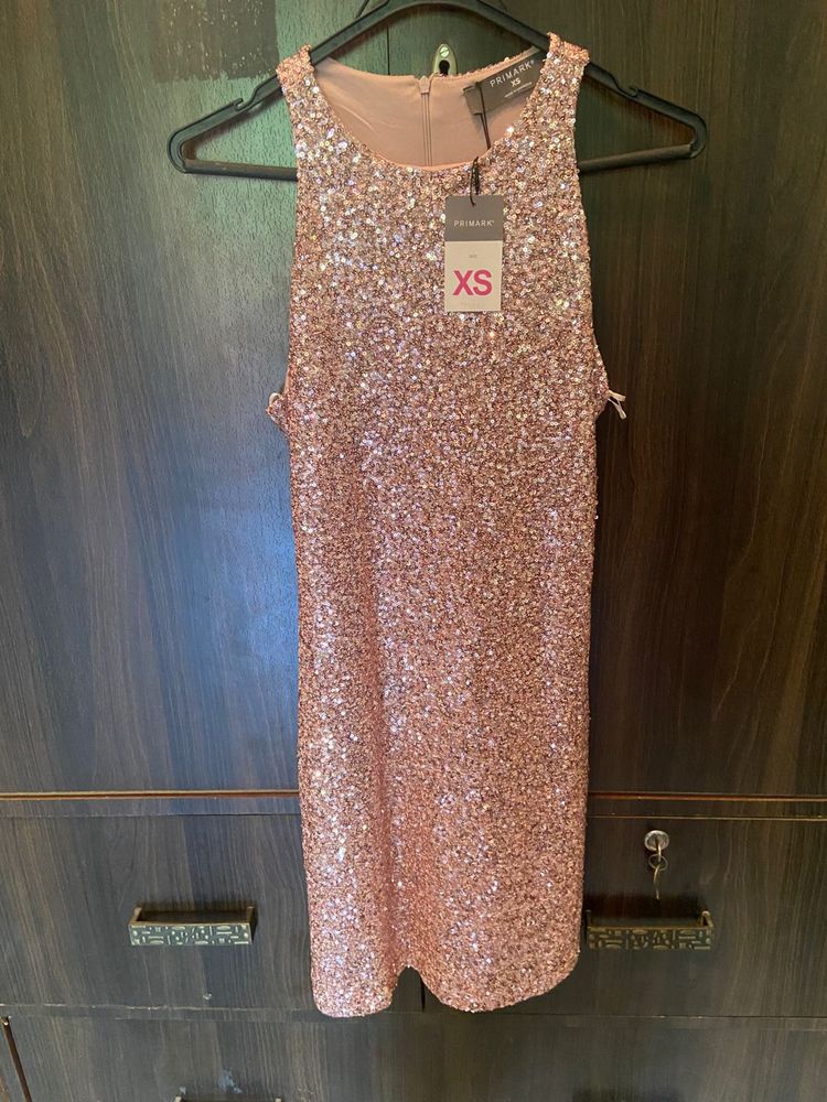 Pink Sequins Dress