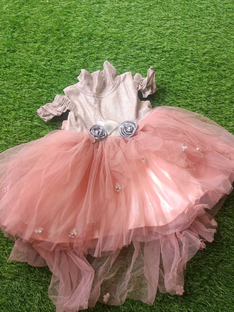 Elegant Pink Tulle Dress
