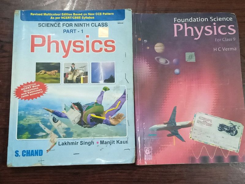 9th Class Physics HC Verma and S Chand Book