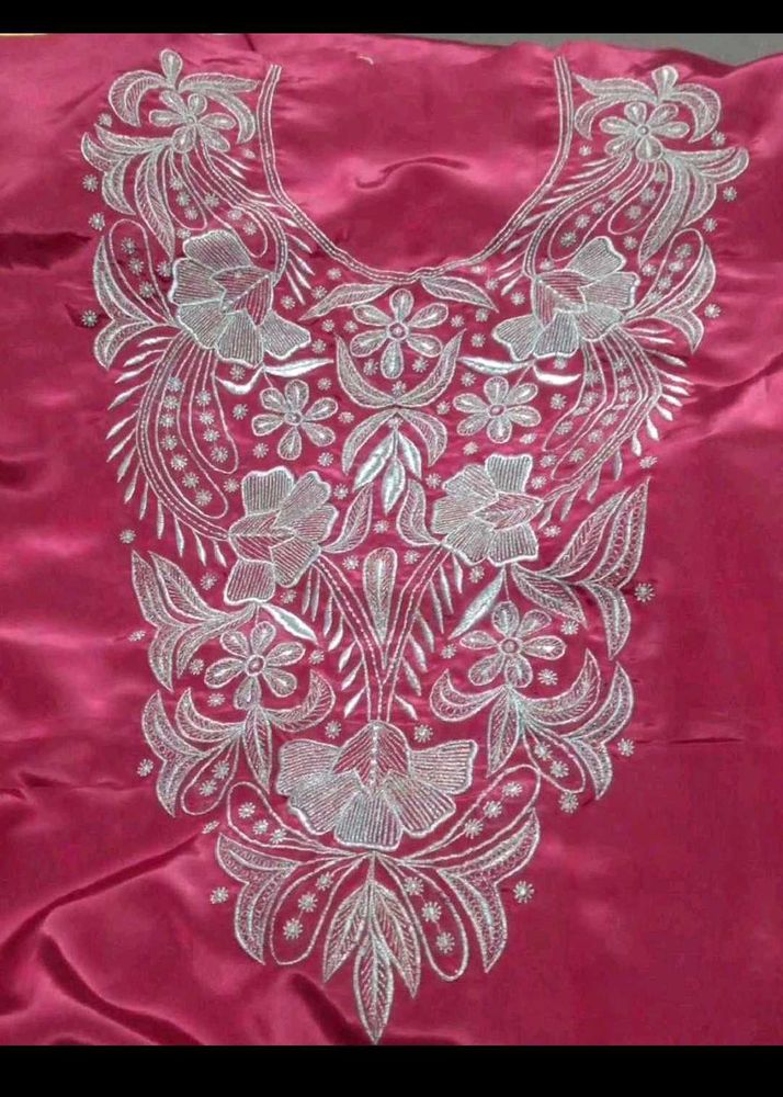 Elegant Embroidered Dress Material