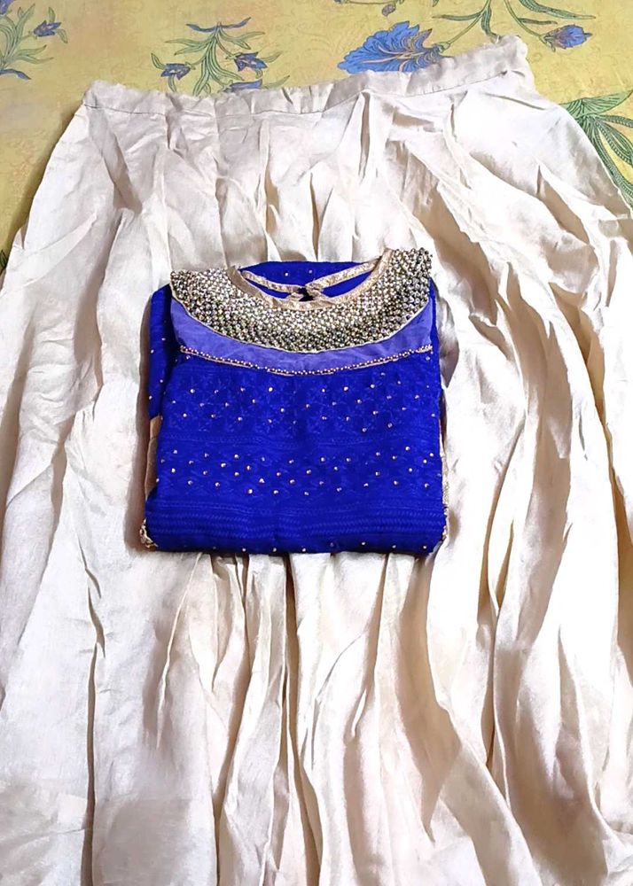 Long Kurta And Skirt Dress