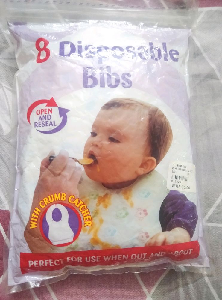 SALE!5 Pc Disposable Bib And Bottle Cover