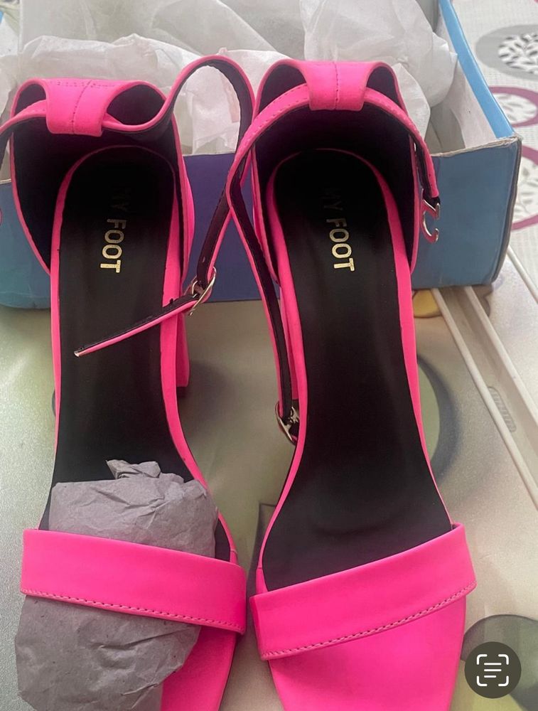 Neon sandals