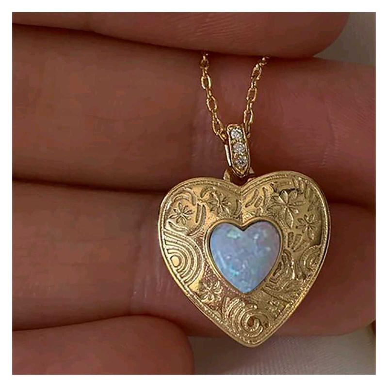 Heart Opal Necklace