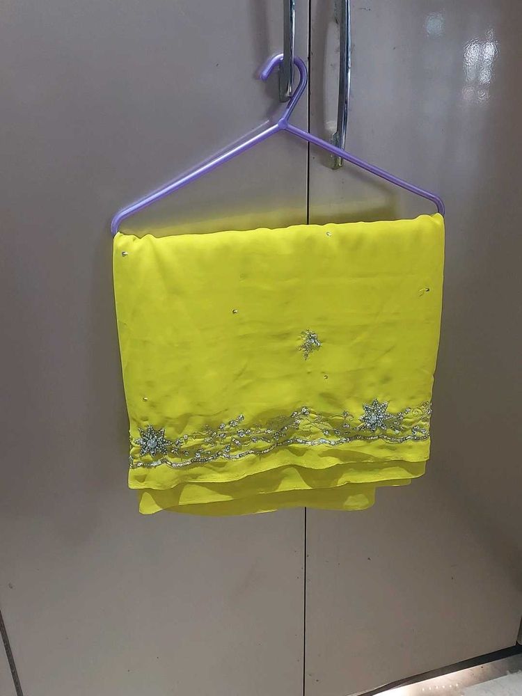 Elegant Yellow Saree