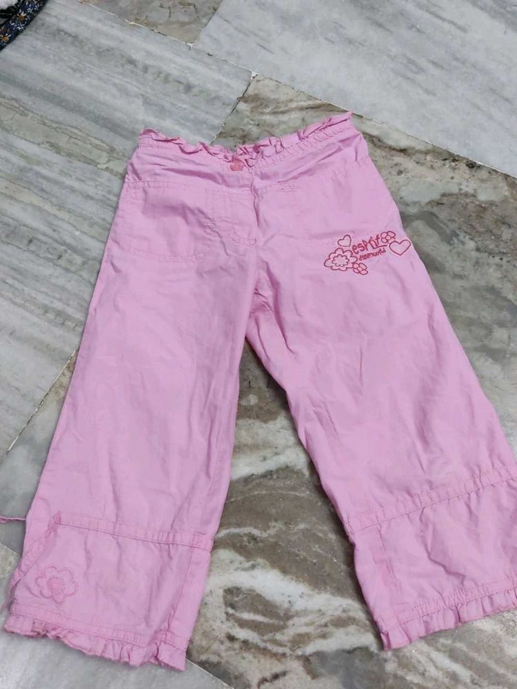 Cute Pink Girls' Pants