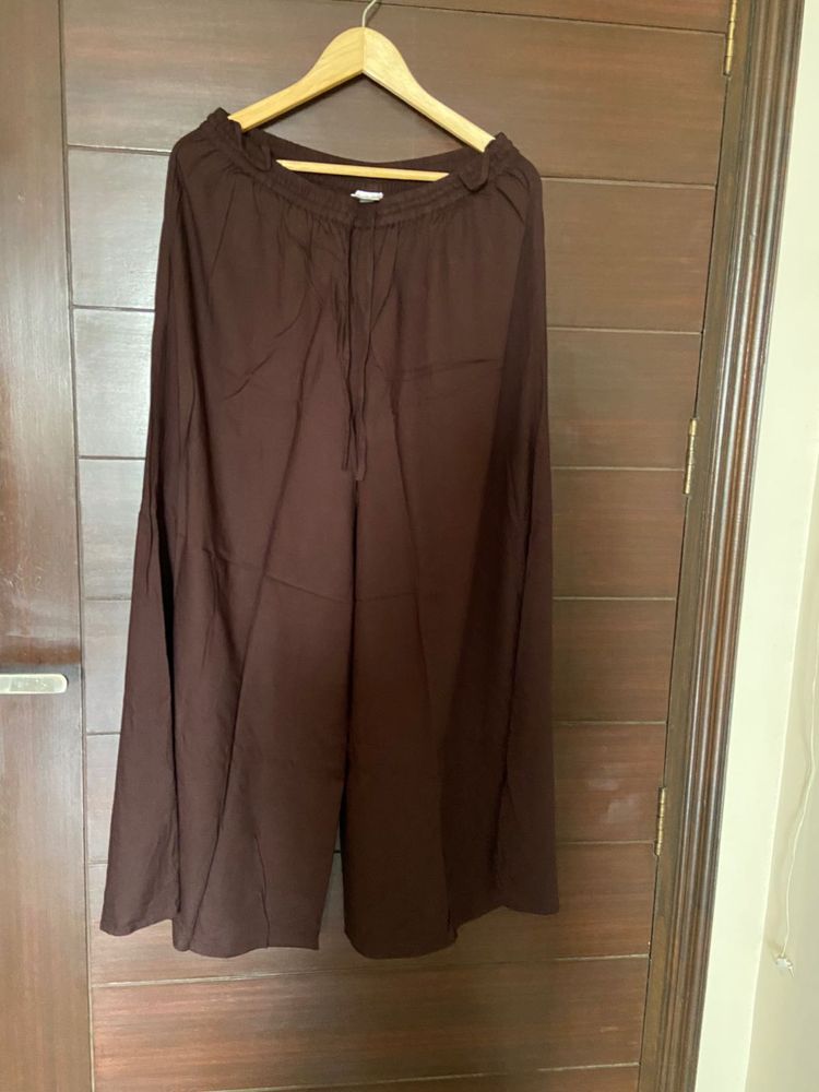 Max Women’s Coffee Brown Colour Flared Palazzo (xl