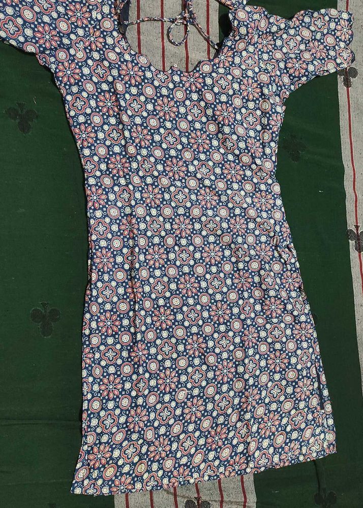 Pure cotton Floral printed Kurta set Totally new
