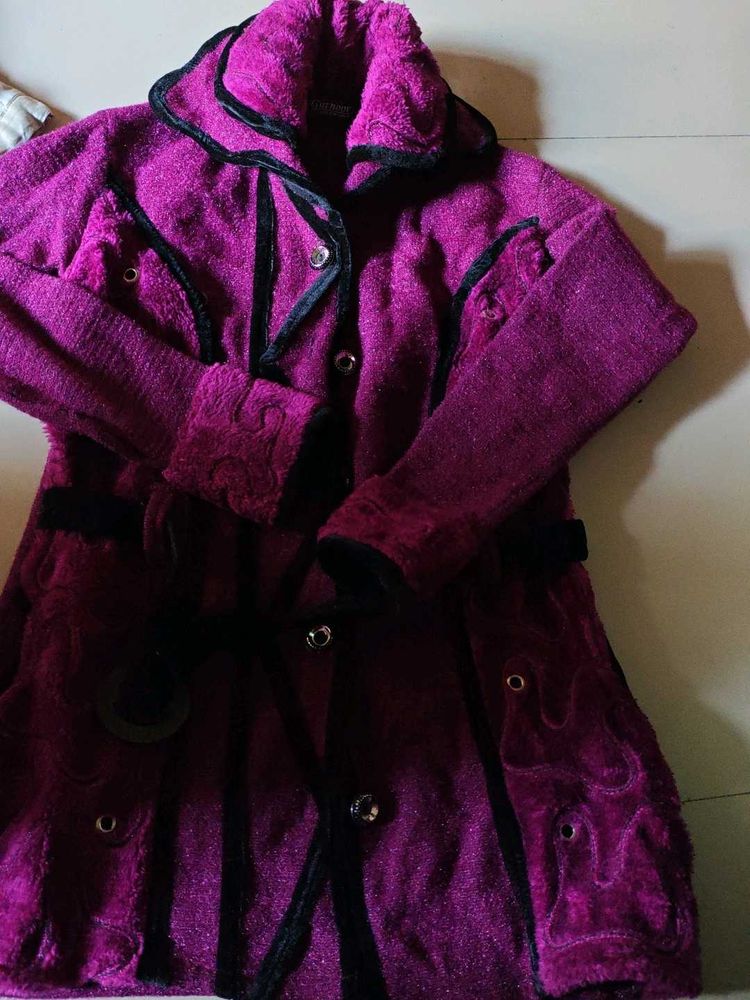 Plush Purple Coat