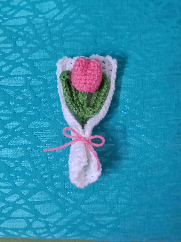 🌷Handmade Crochet Single Tulip Bouquet