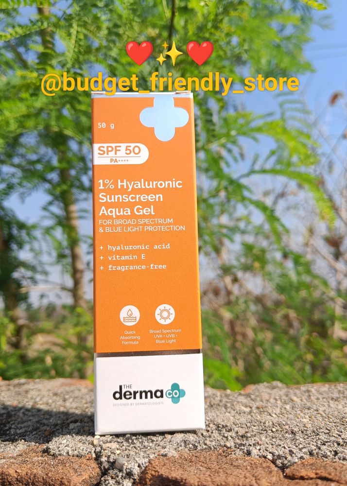 The Derma Co✨ Hyaluronic Acid Sunscreen 🌞