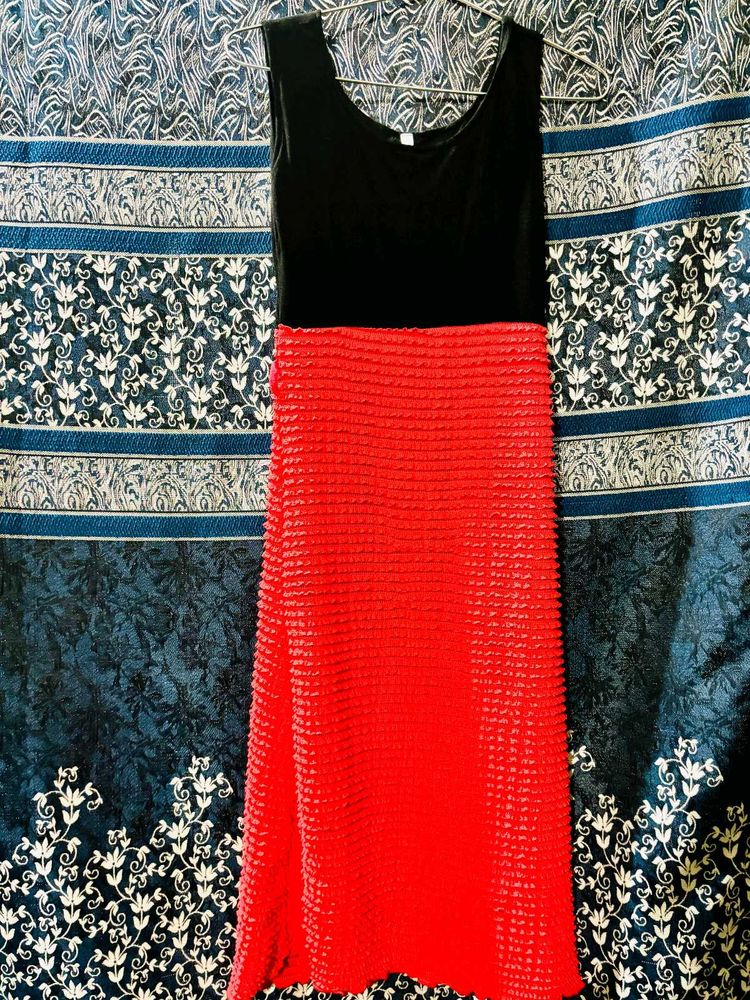 Red &amp; Black Party Dress