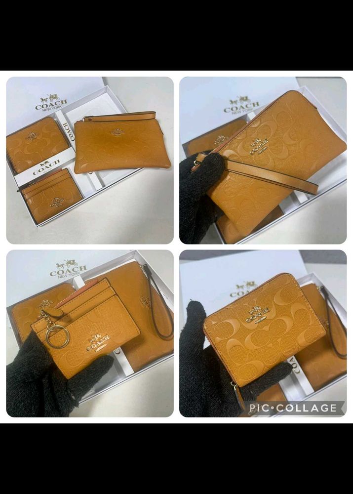 Coach 3pc Wallet Combo