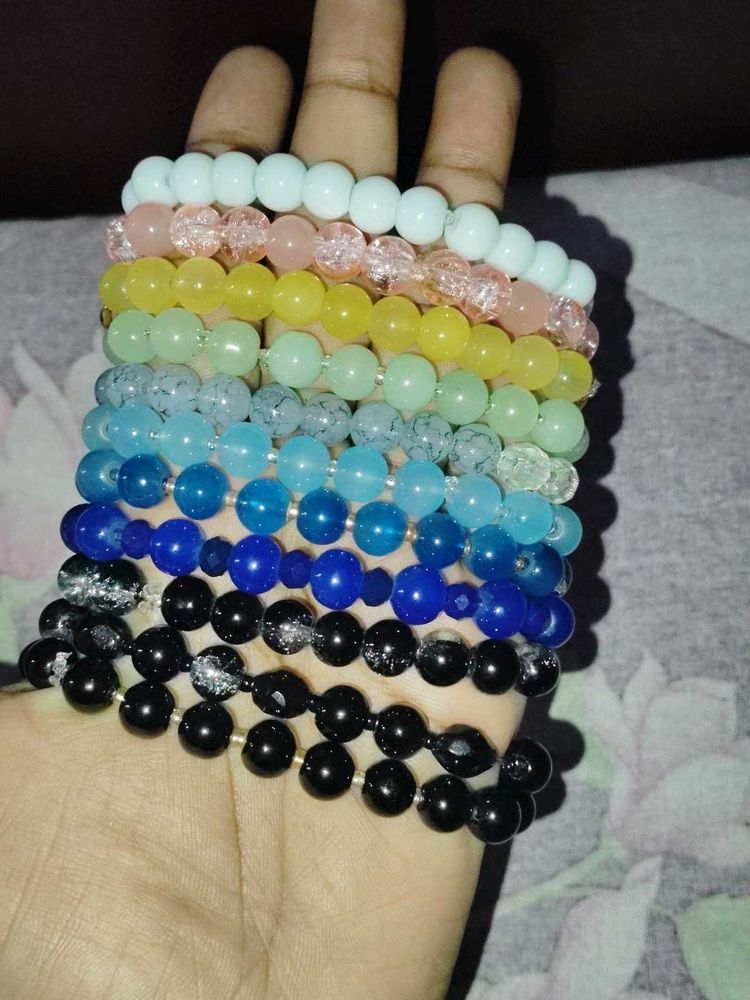 Glass Beads Bracelet All Designs Are Available