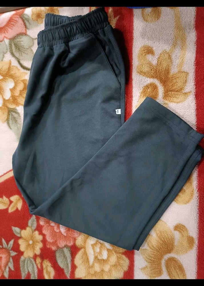 Dark Green Casual Pants
