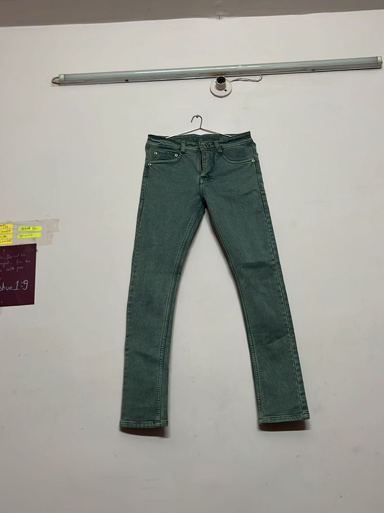 Green Denim Jeans