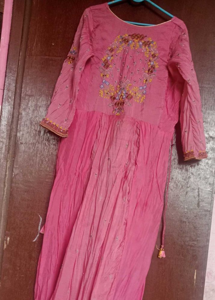 Pink  Gown With Pant 💗