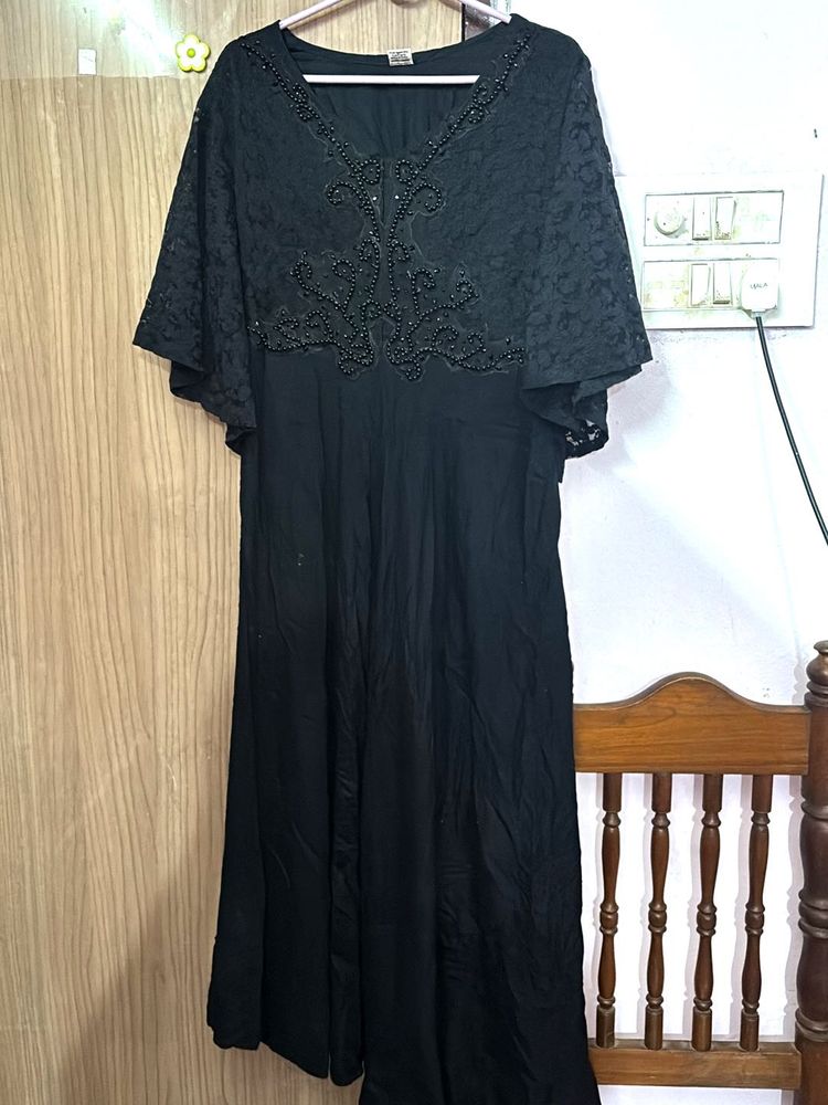 Elegant Black Ethnic Gown