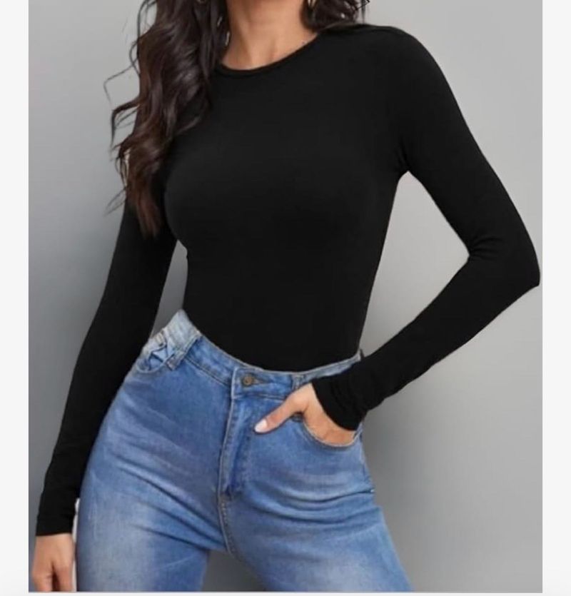 Black Long Sleeve Top