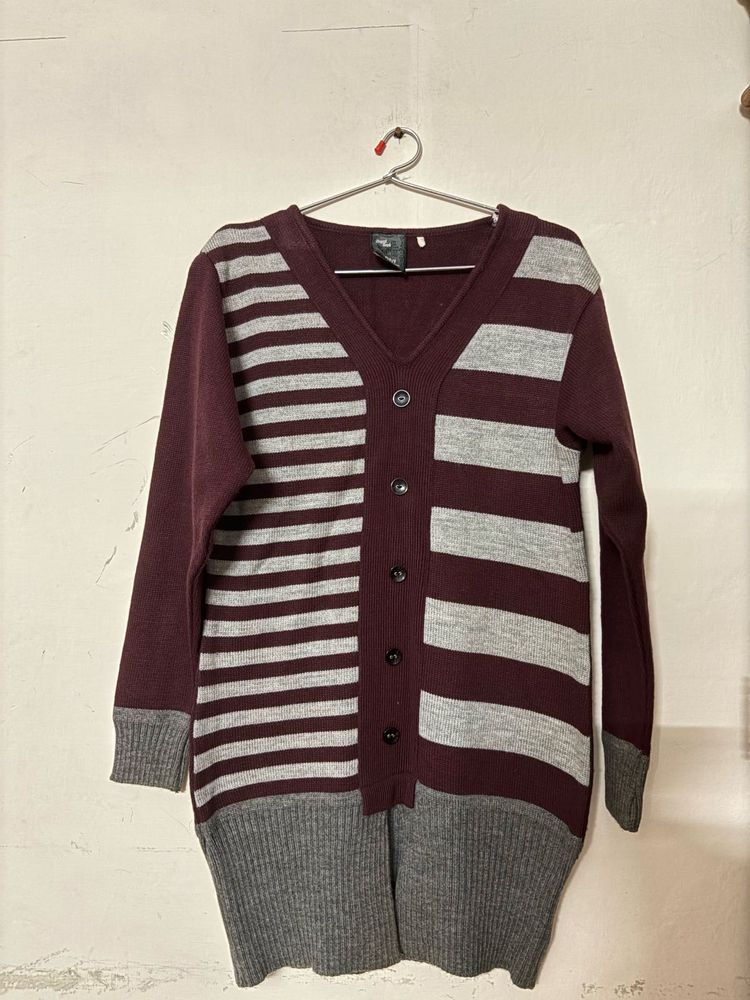 Striped Knit Cardigan