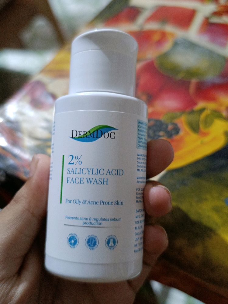 Dermdoc 2% Salicylic Acid Mini Face Wash And Sun Protection Gel Cream