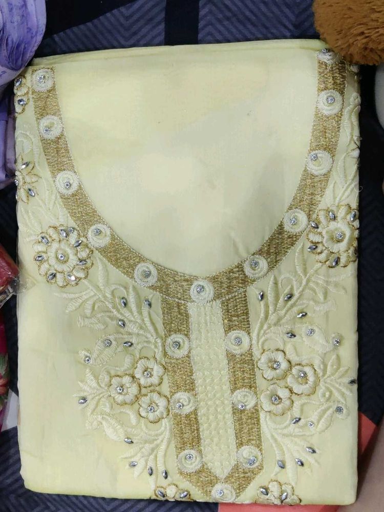 Embroidery Suit Material With Dupatta