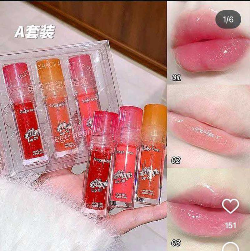 Gege Bear Magic Lip Oil Set