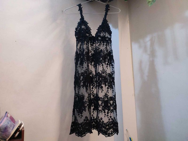 sheer babydoll dress