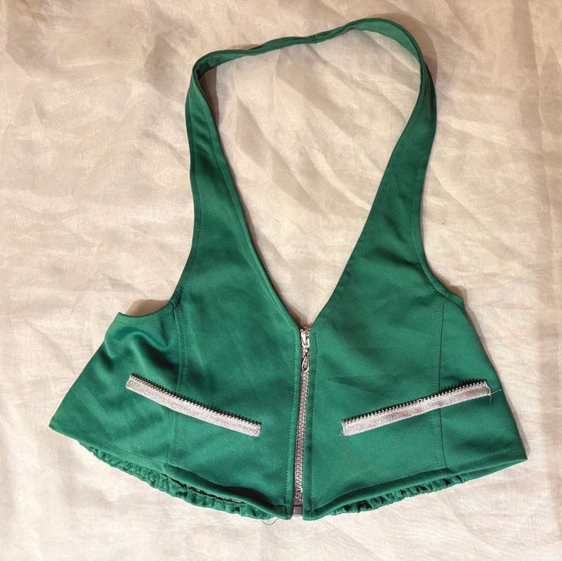 Beautiful Green Halter Top