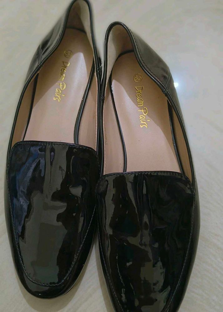 Dream Pairs Black Patent Loafers