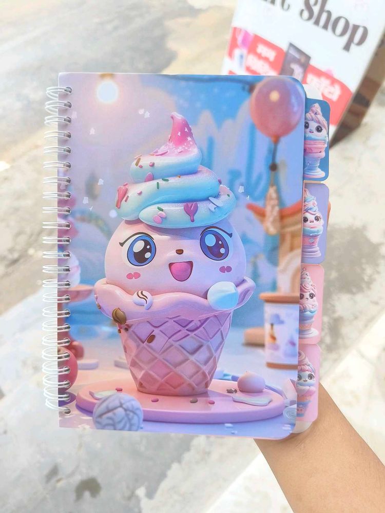 Cute Ice Cream Notebook