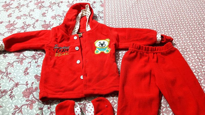 Cute Red Baby Outfit
